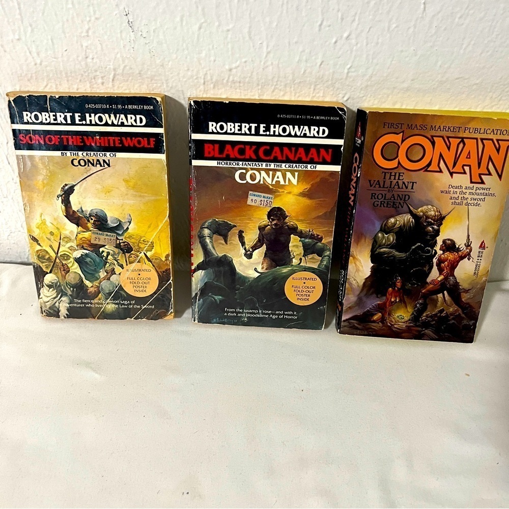 Conan Bundle (3) Vintage Books by Robert E Howard Black Canaan, Etc., Paperback